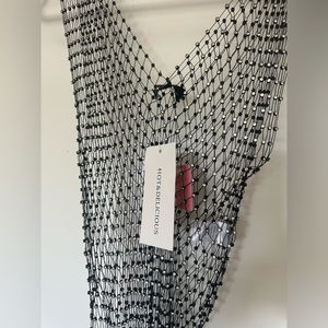 Net rhinestone body suit NWT